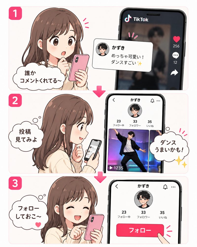女の子が興味を持つ投稿をする