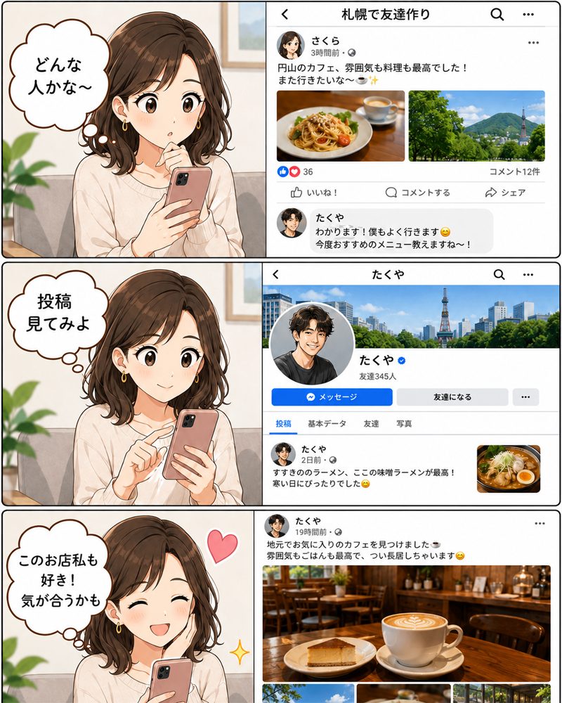 地元の写真を多めにする